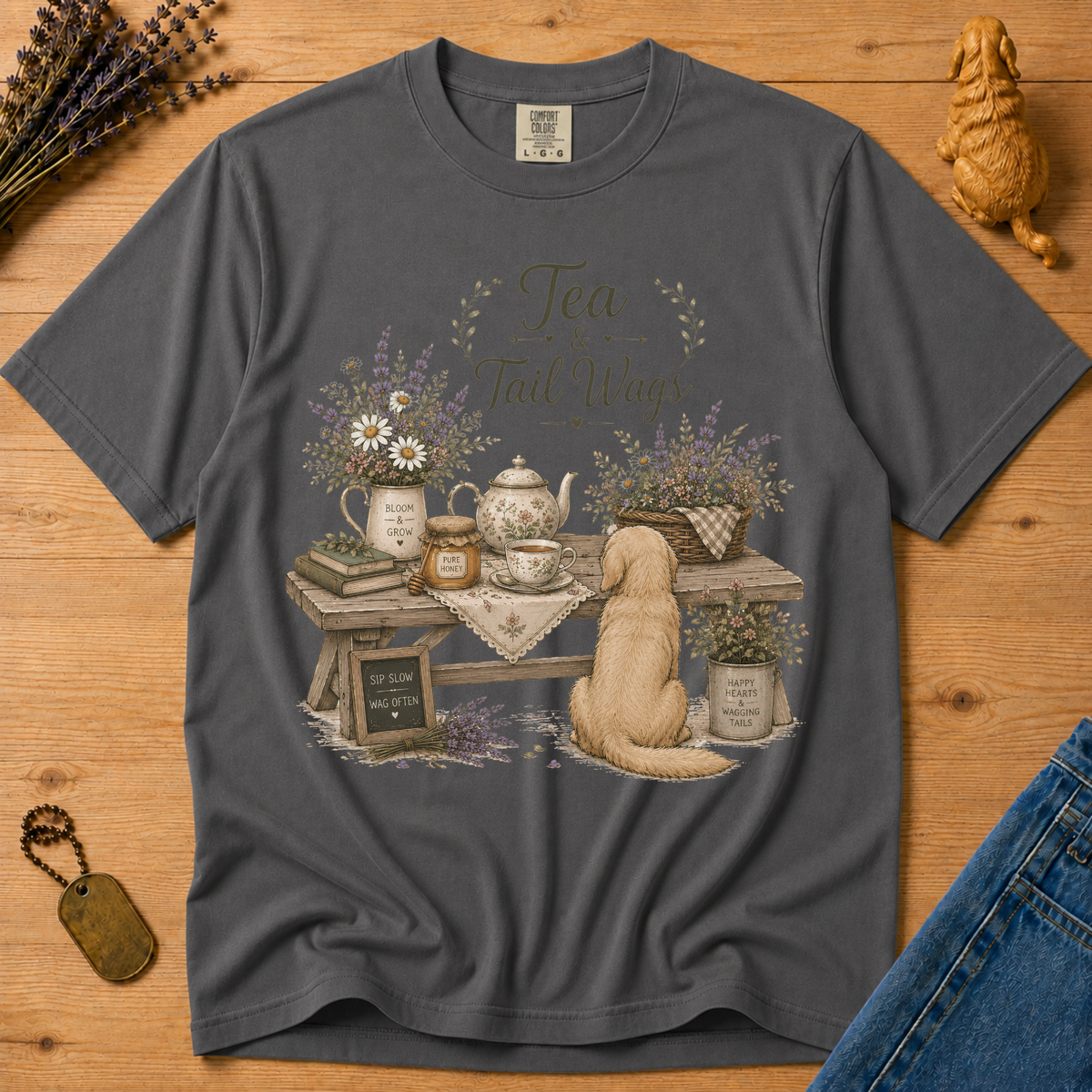 Stay Golden Tee — Tea & Tail Wags
