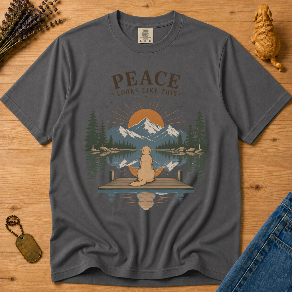 Stay Golden Tee — Peace Looks Like This