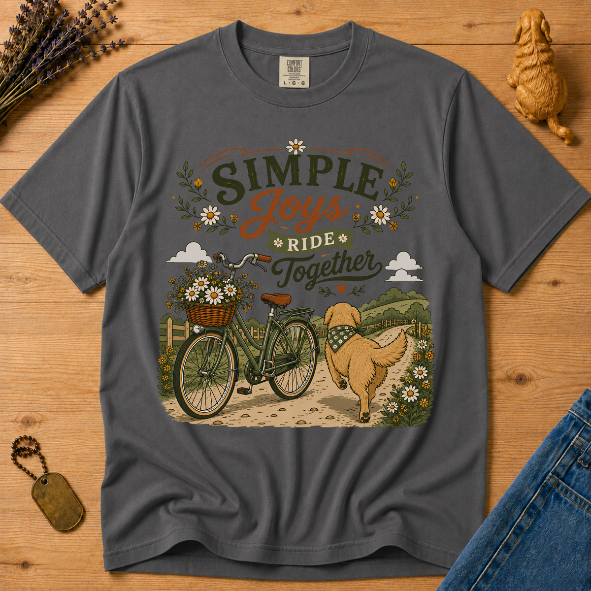 Stay Golden Tee — Simple Joys, Ride Together