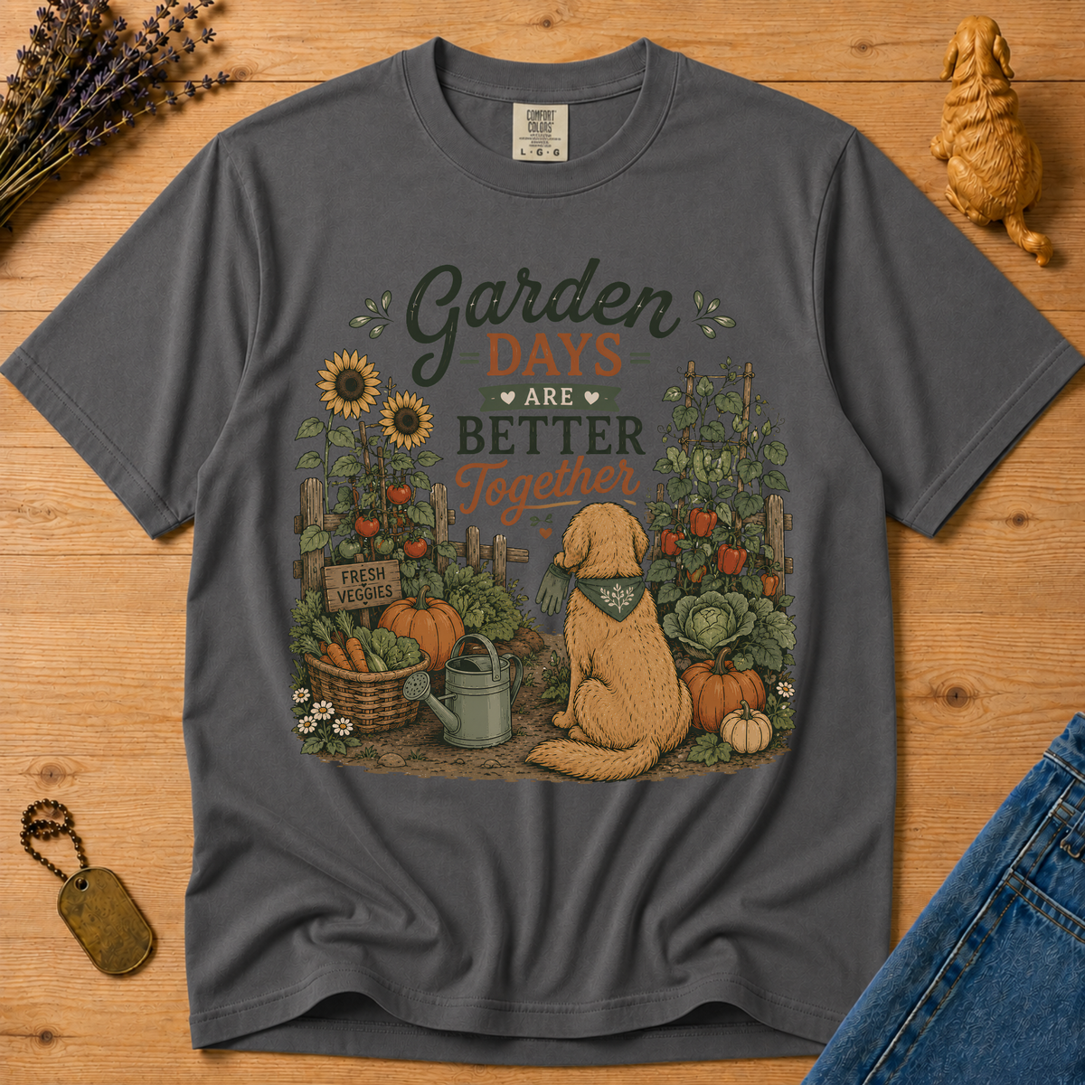 Stay Golden Tee — Garden Days Are Better Together