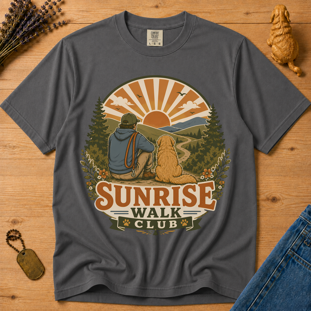 Stay Golden Tee — Sunrise Walk Club
