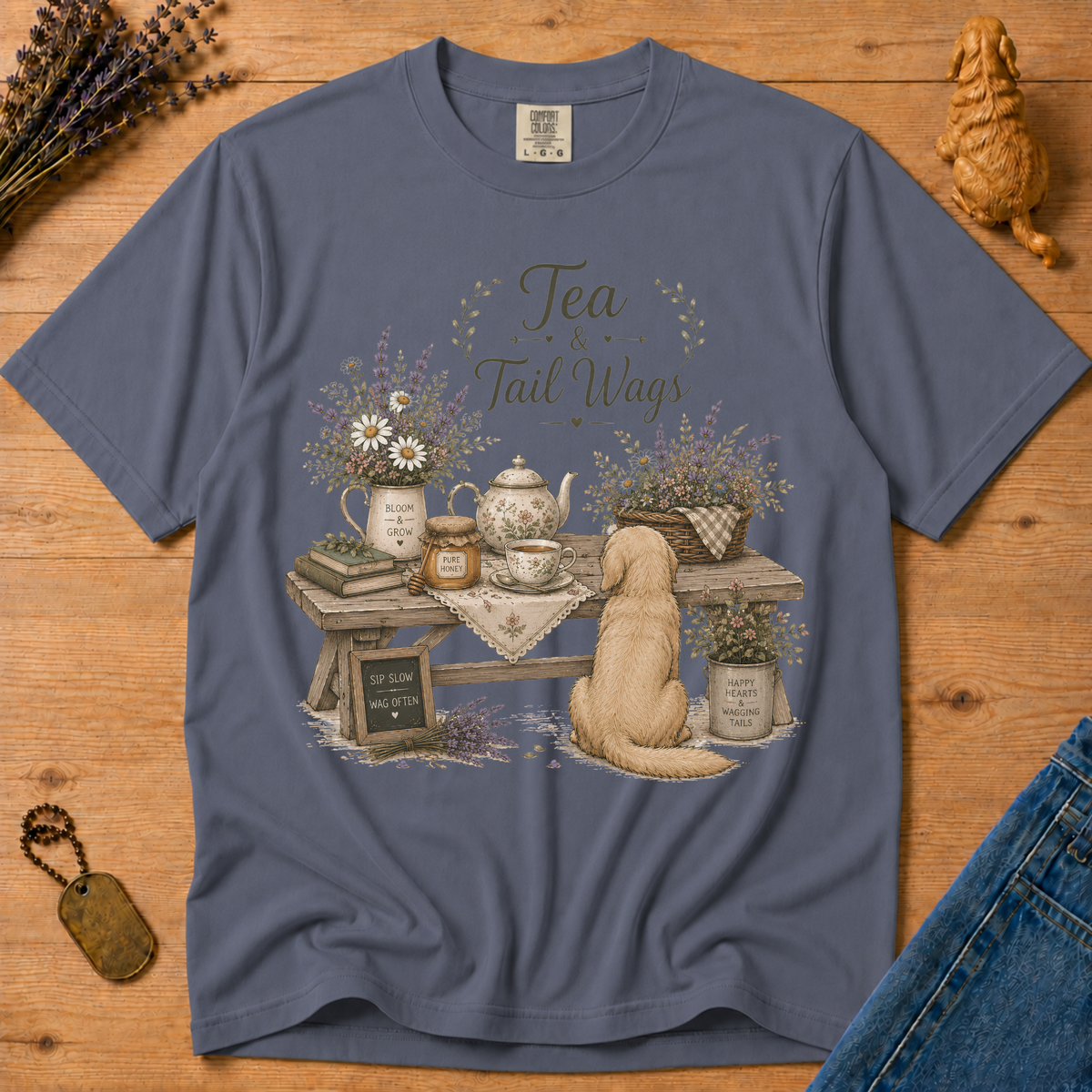 Stay Golden Tee — Tea & Tail Wags
