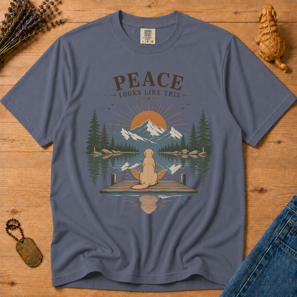 Stay Golden Tee — Peace Looks Like This