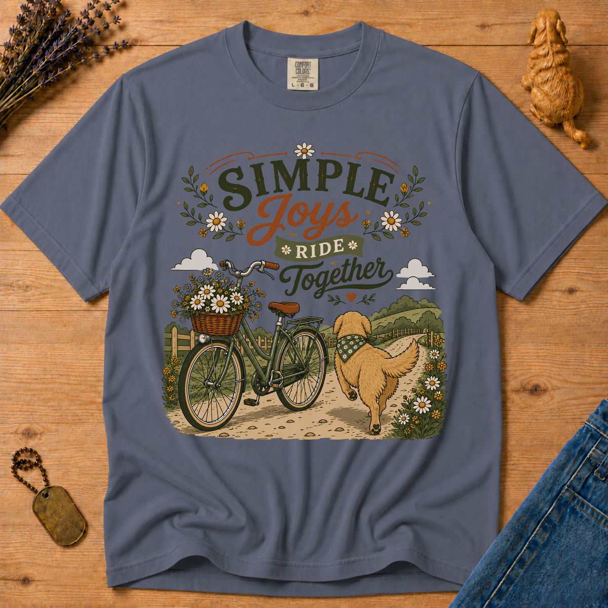 Stay Golden Tee — Simple Joys, Ride Together