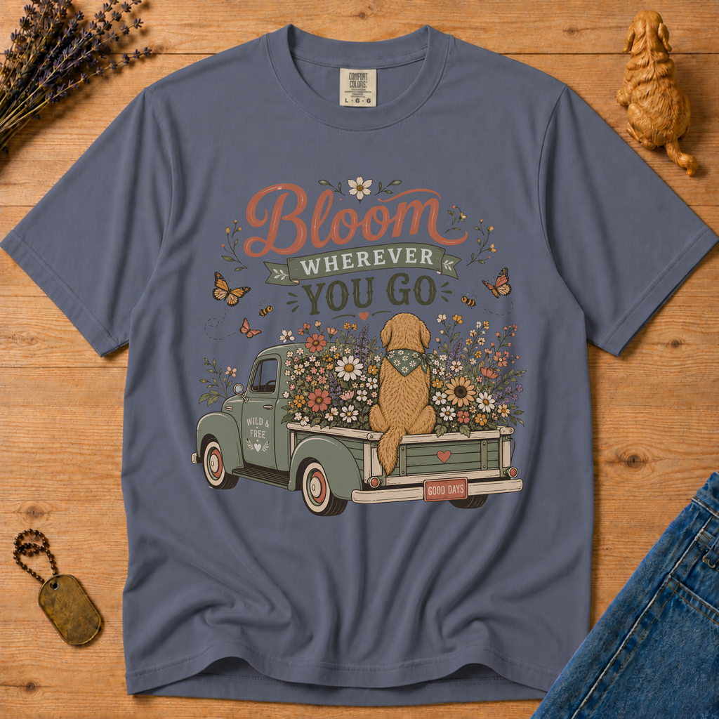 Stay Golden Tee — Bloom Wherever You Go