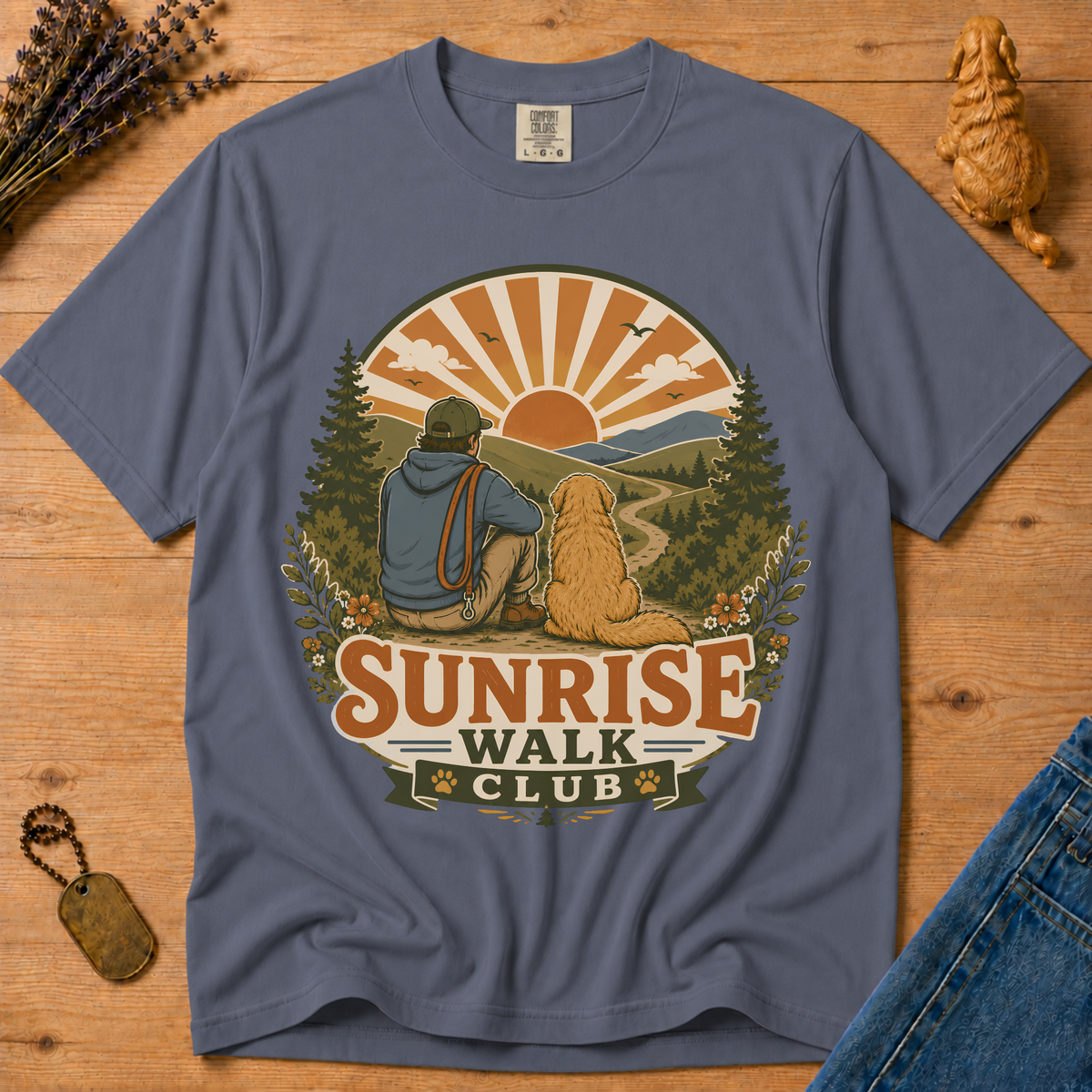 Stay Golden Tee — Sunrise Walk Club