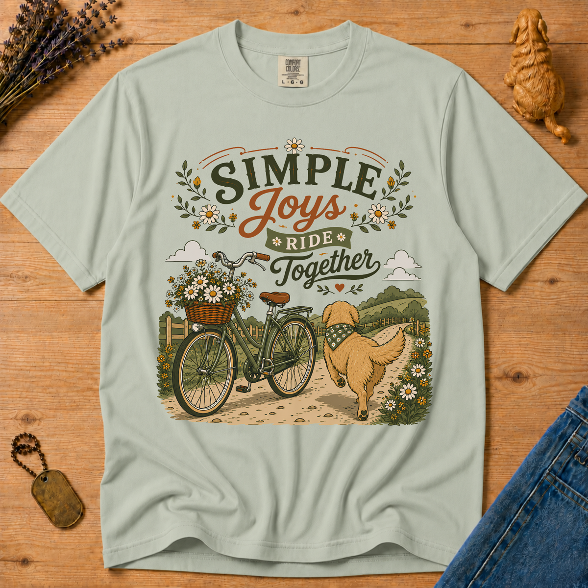 Stay Golden Tee — Simple Joys, Ride Together