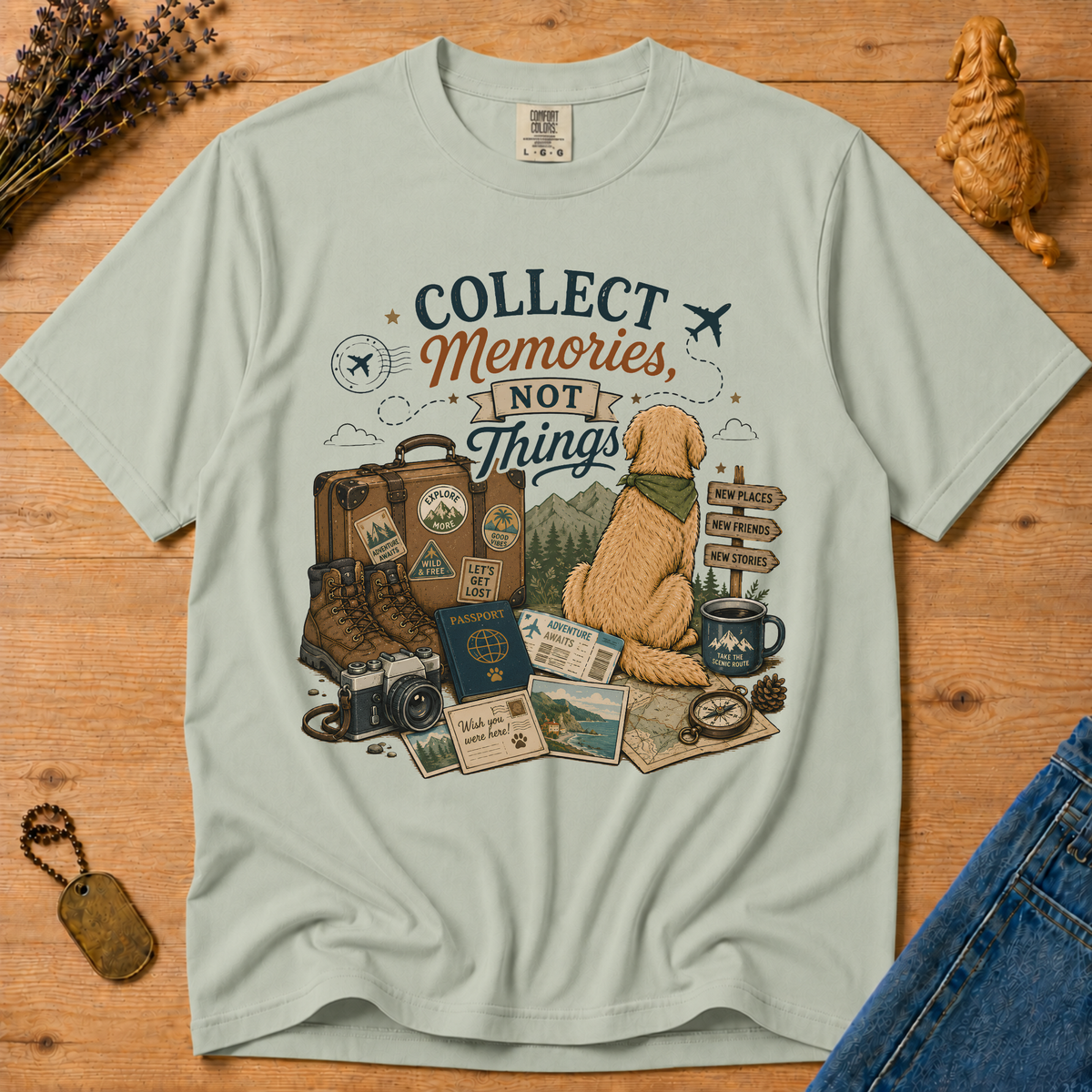 Stay Golden Tee — Collect Memories, Not Things