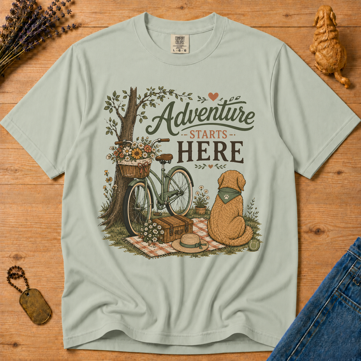 Stay Golden Tee — Adventure Starts Here