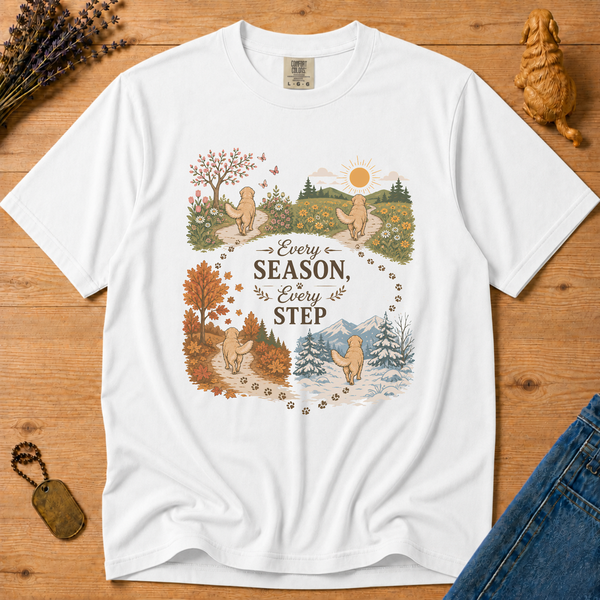 Stay Golden Tee — Every Season, Every Step