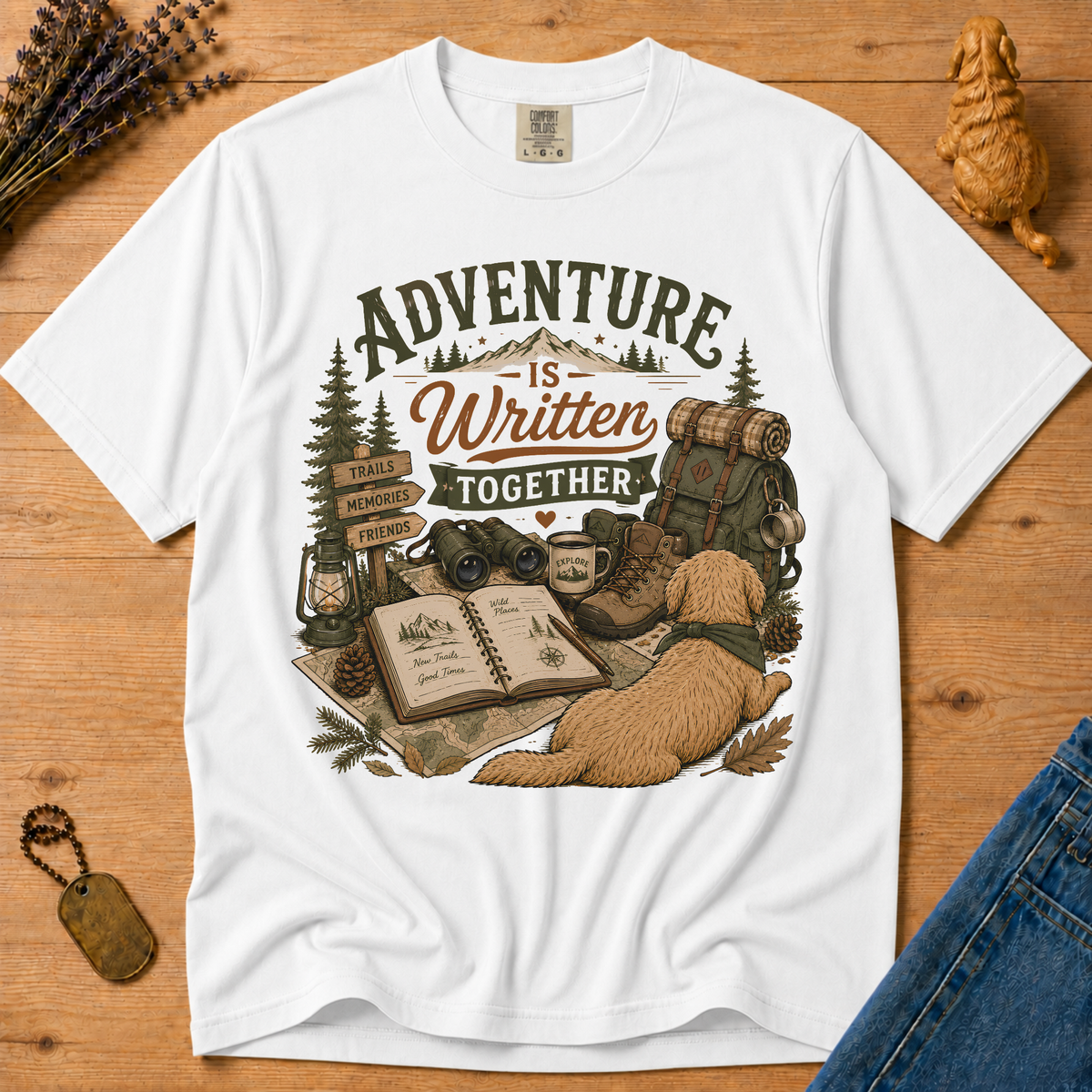 Stay Golden Tee — Adventure Is Written Together