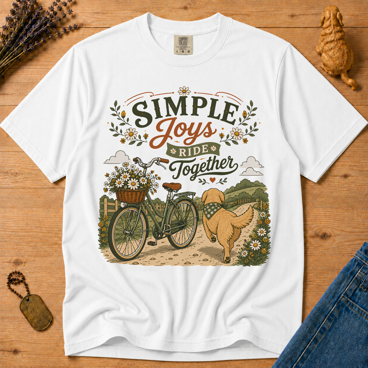 Stay Golden Tee — Simple Joys, Ride Together