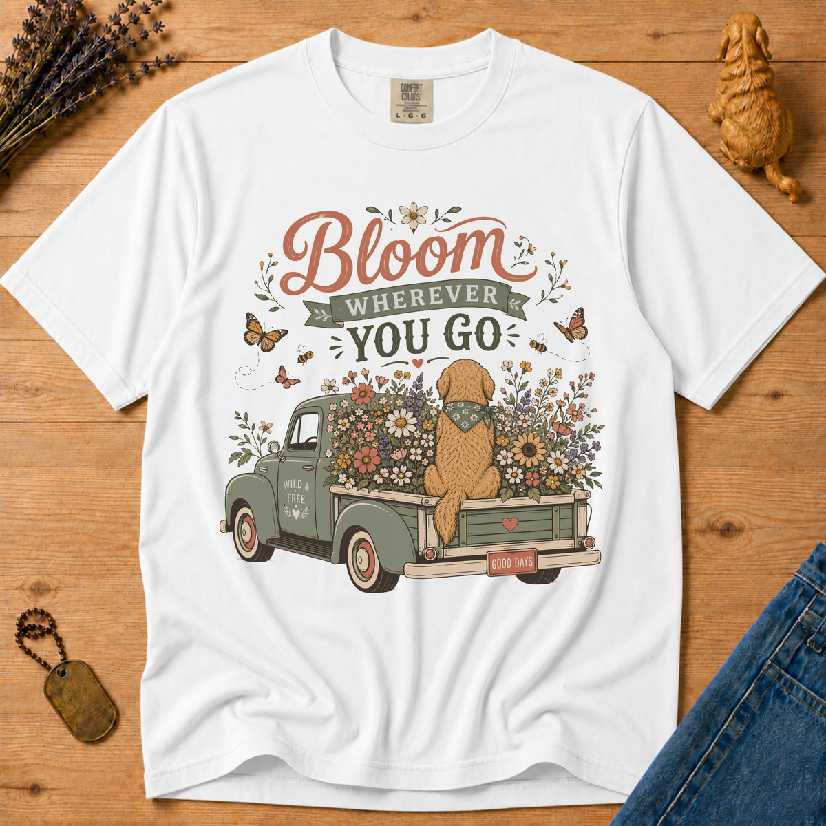 Stay Golden Tee — Bloom Wherever You Go