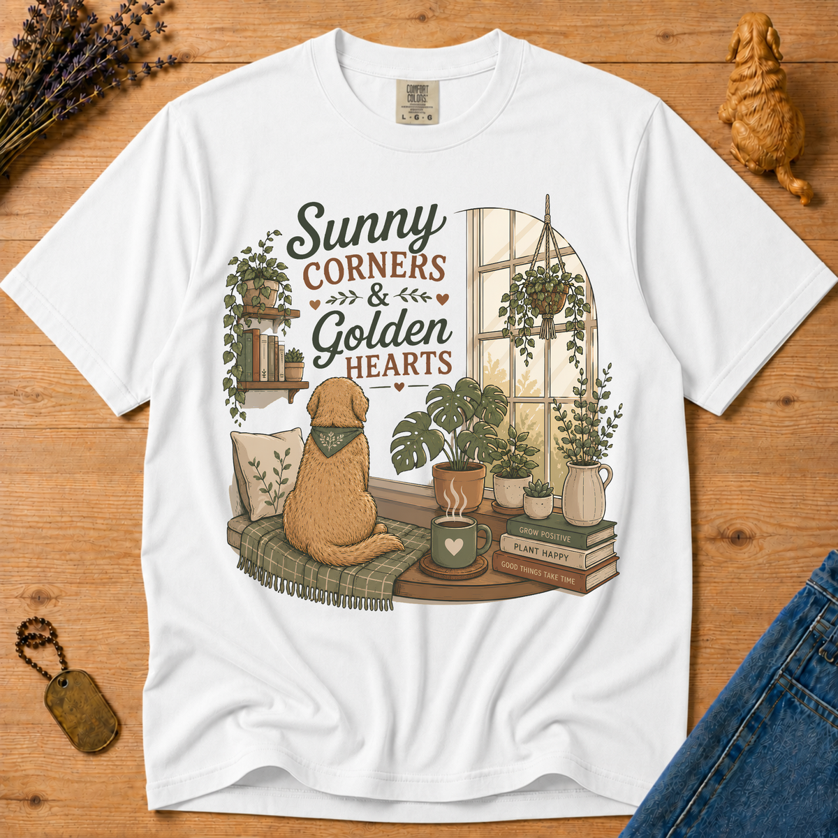 Stay Golden Tee — Sunny Corners & Golden Hearts