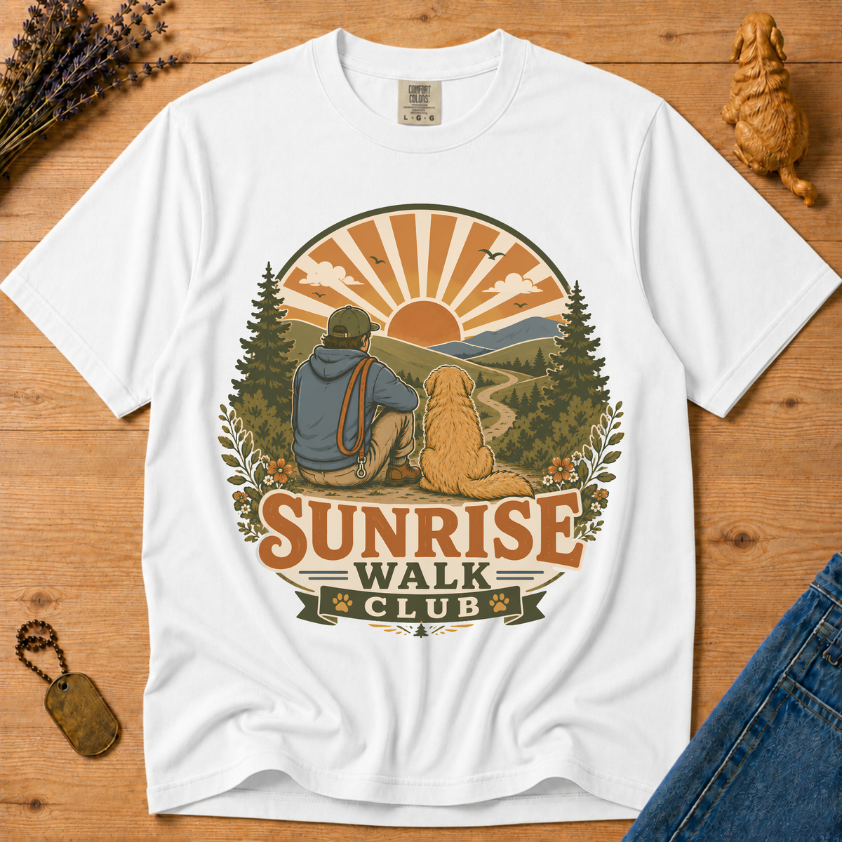 Stay Golden Tee — Sunrise Walk Club