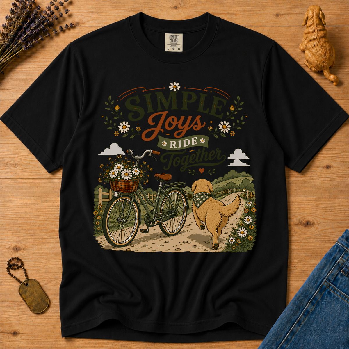 Stay Golden Tee — Simple Joys, Ride Together