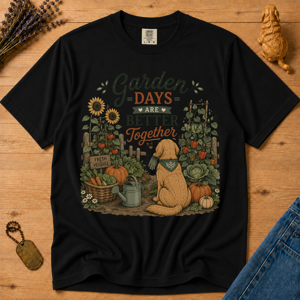 Stay Golden Tee — Garden Days Are Better Together