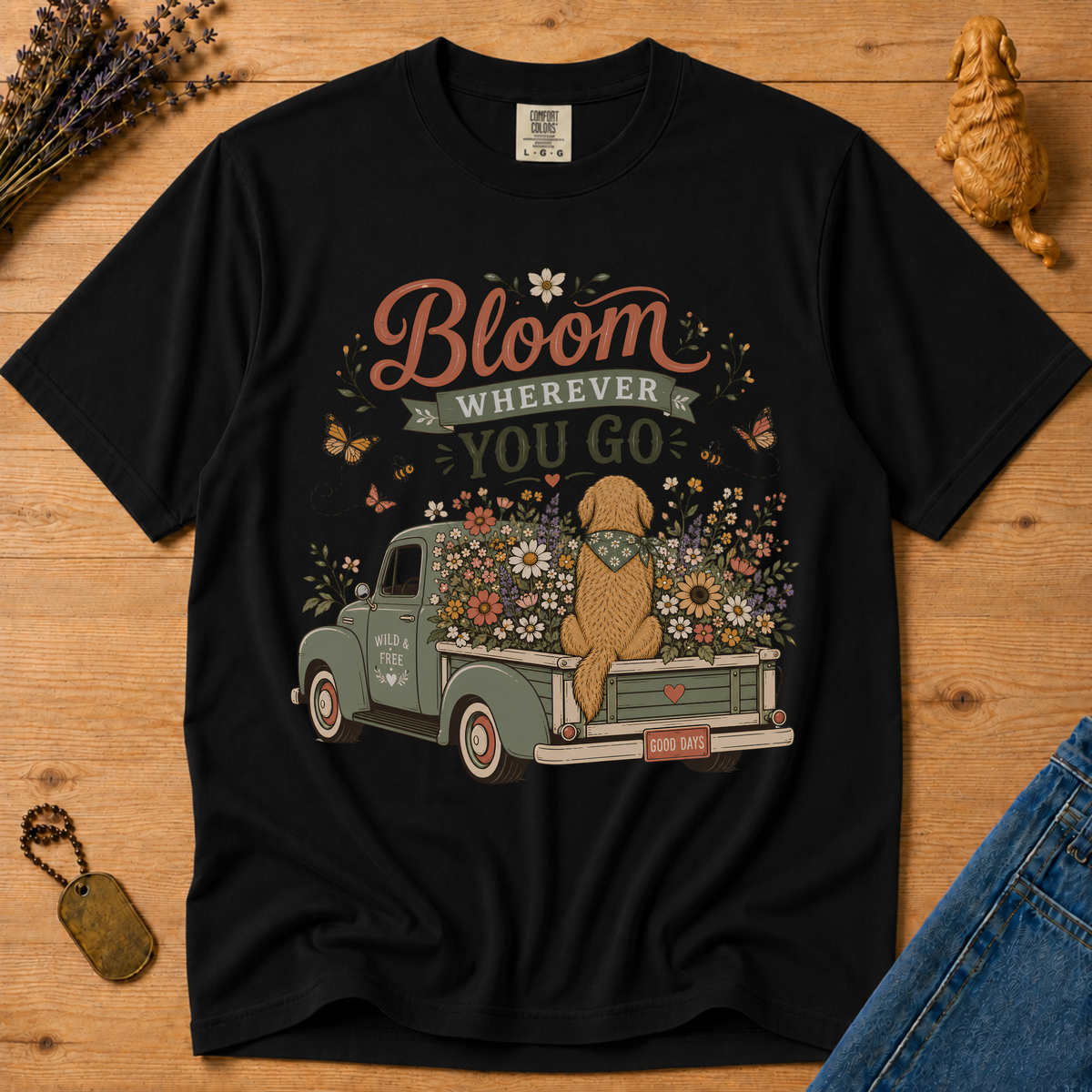 Stay Golden Tee — Bloom Wherever You Go