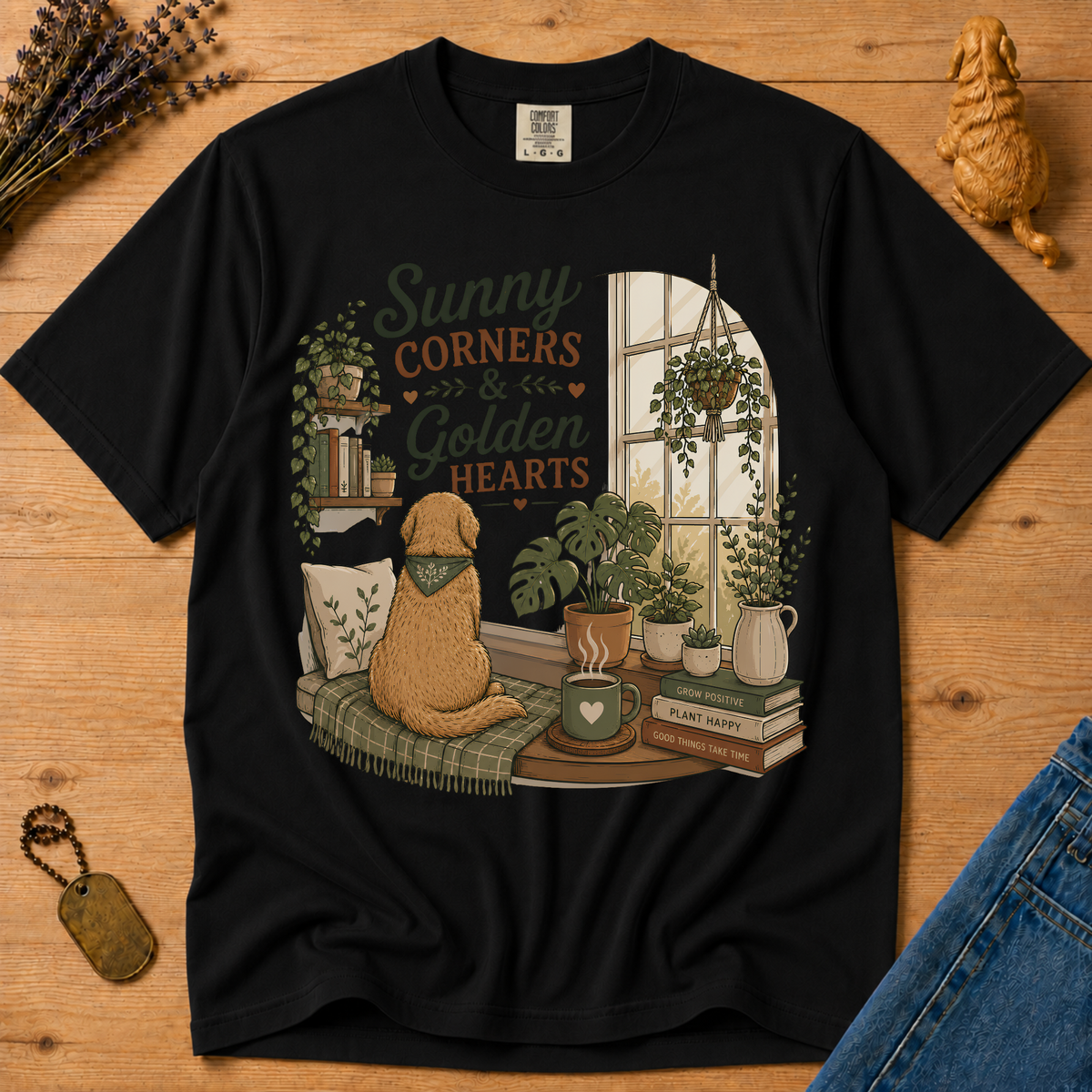Stay Golden Tee — Sunny Corners & Golden Hearts