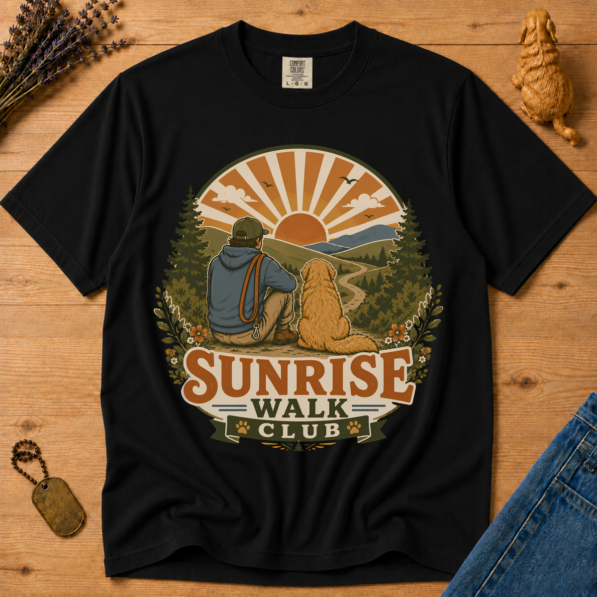 Stay Golden Tee — Sunrise Walk Club