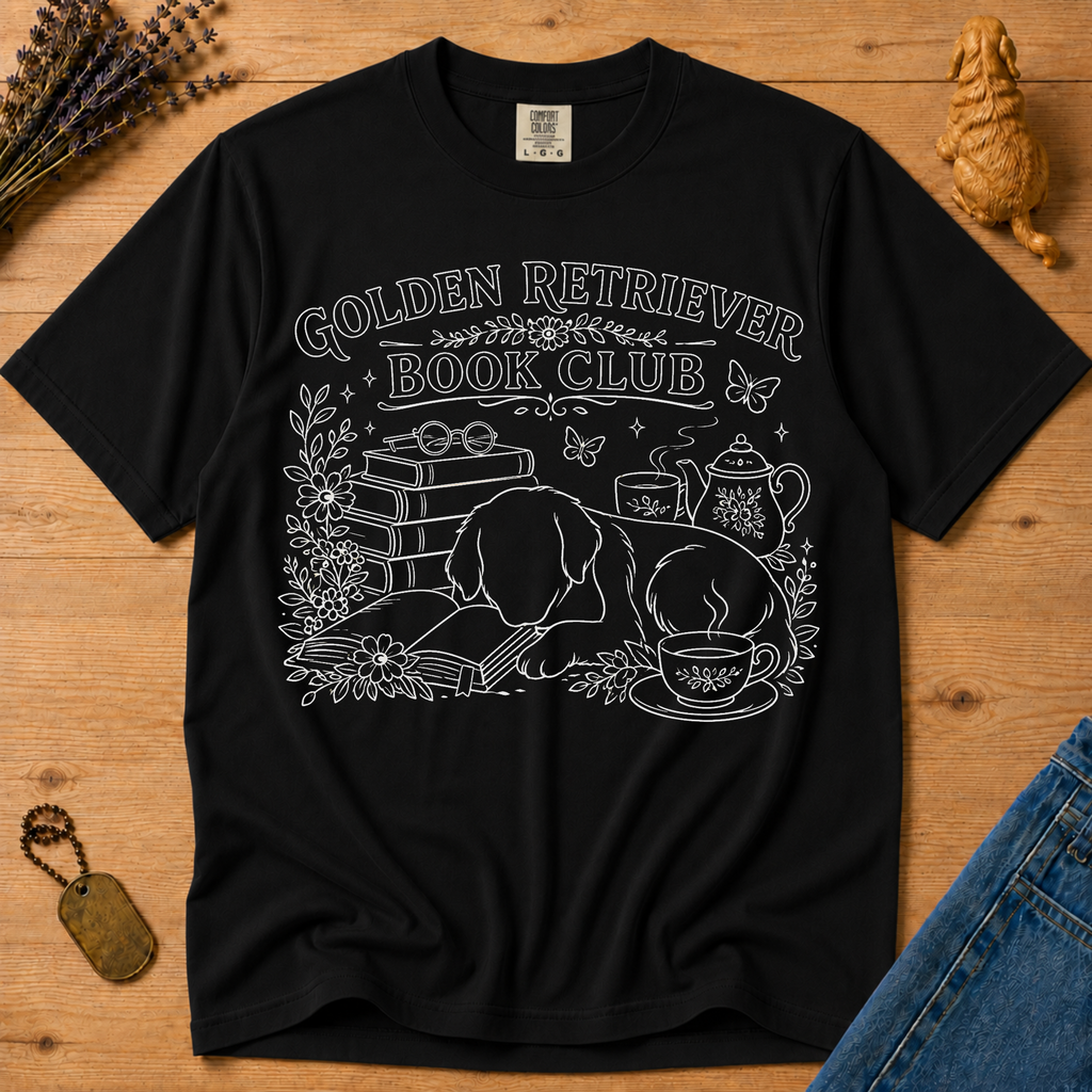 Stay Golden Tee — Golden Retriever Book Club