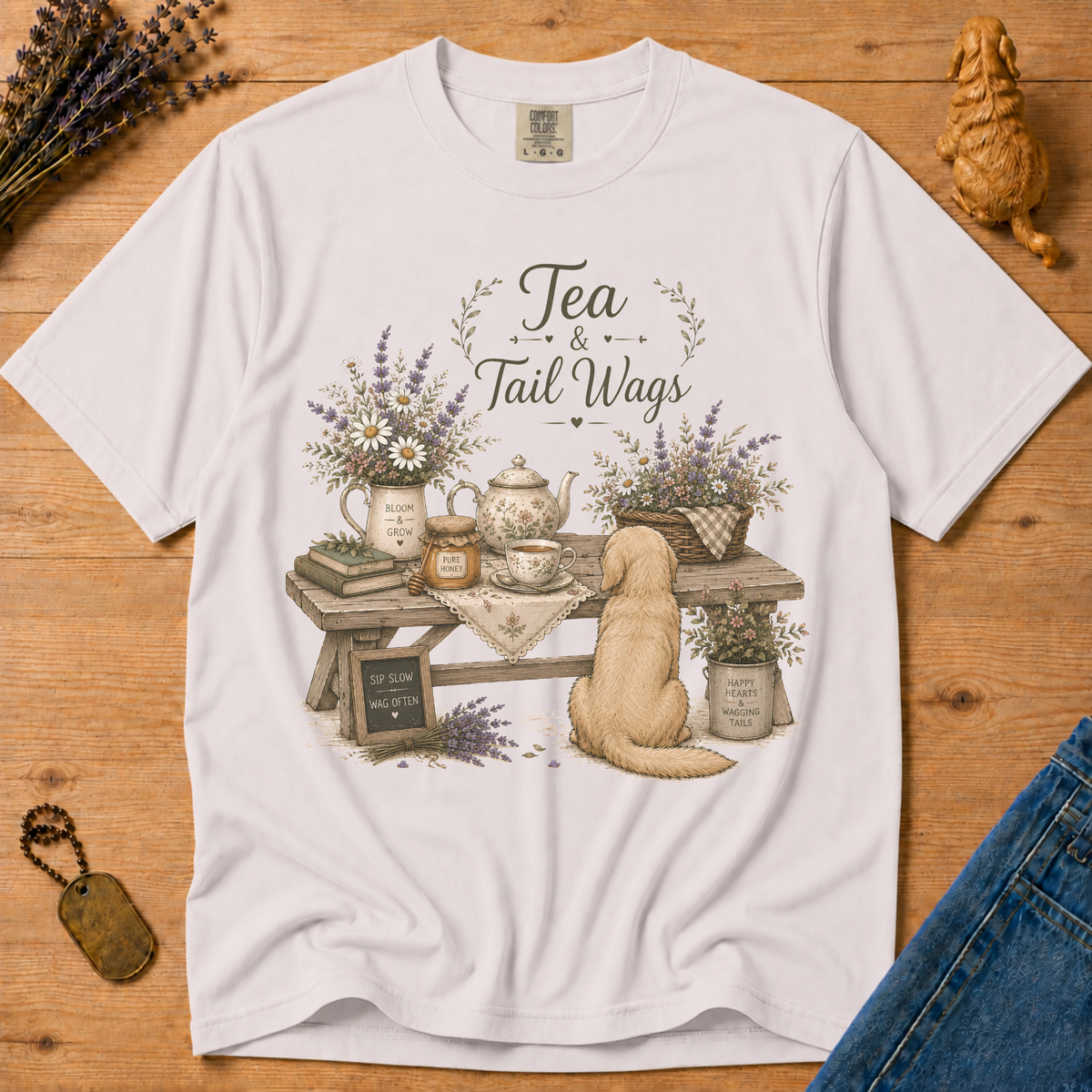Stay Golden Tee — Tea & Tail Wags
