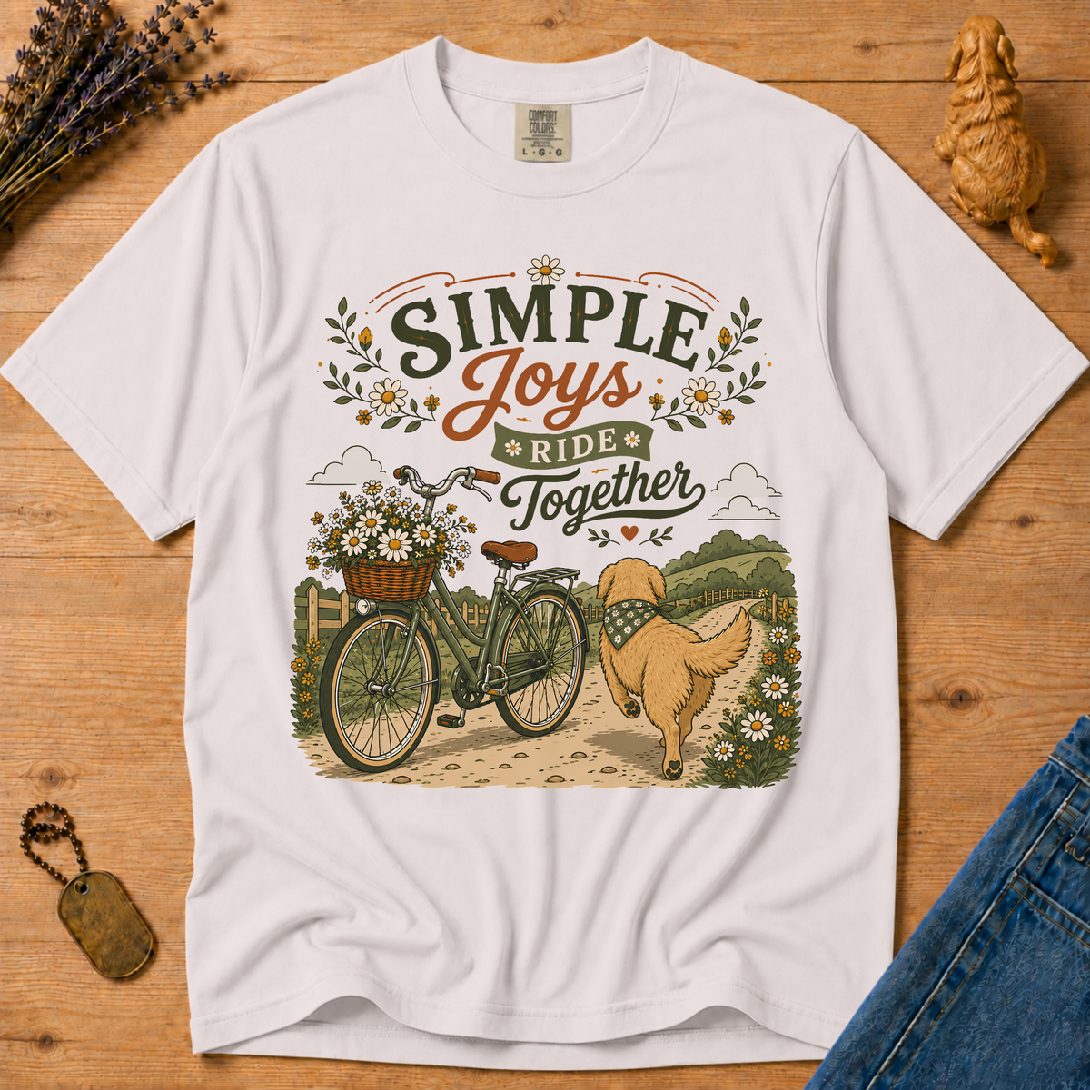 Stay Golden Tee — Simple Joys, Ride Together