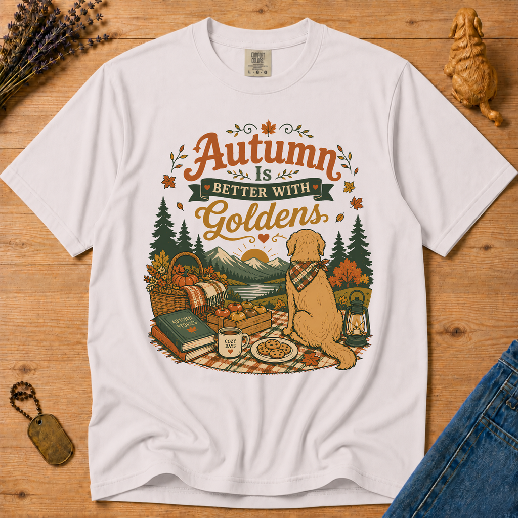 Stay Golden Tee — Autumn Is Better With Goldens