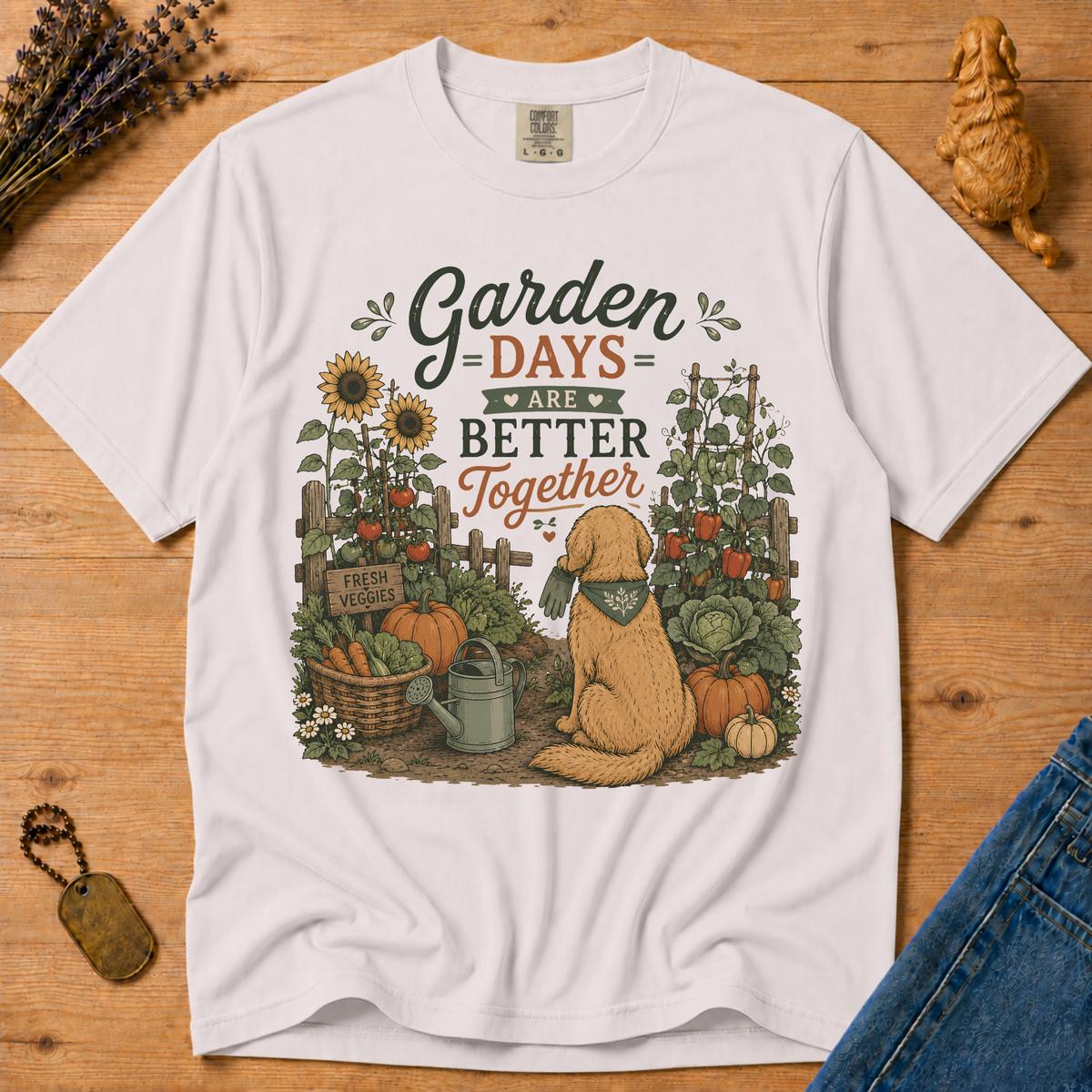 Stay Golden Tee — Garden Days Are Better Together
