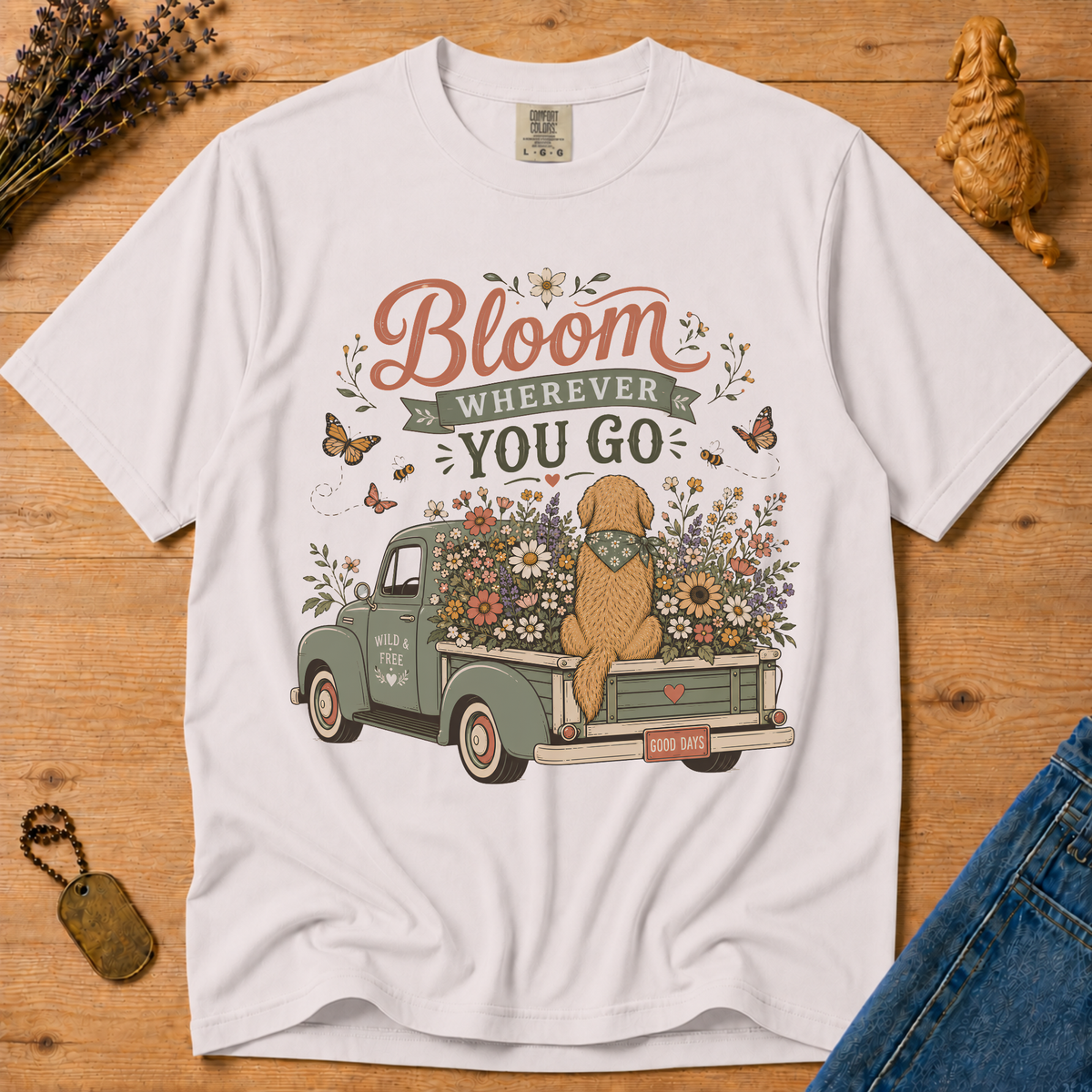 Stay Golden Tee — Bloom Wherever You Go
