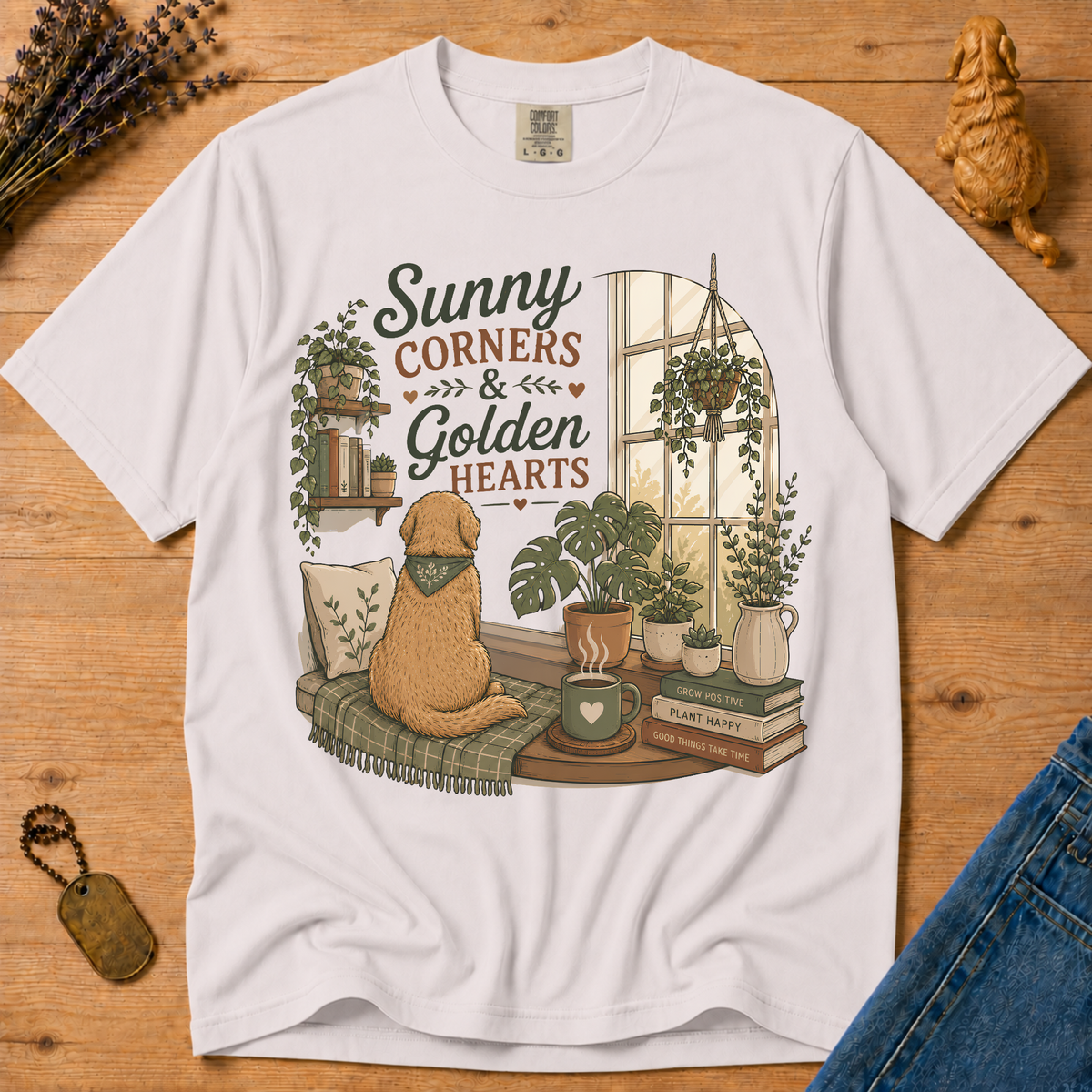 Stay Golden Tee — Sunny Corners & Golden Hearts